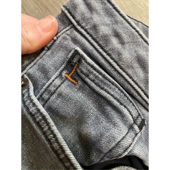 Lafayette 148 "L148 DENIM MERCER SKINNY JEAN" in Gray, Size 12 / 31, MSRP $498 - Picture 7 of 15